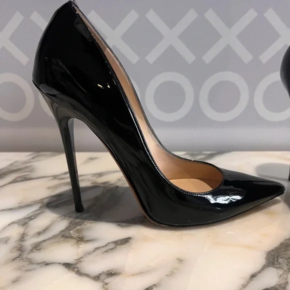 Jimmy Choo Anouk Patten Leather Pump 38 - Picture 3 of 4